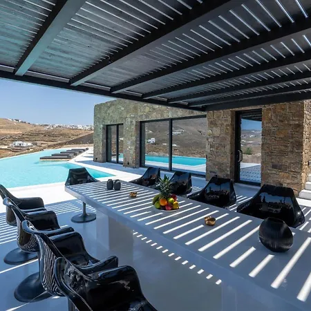 Extraordinary Mykonos Shifu 6 Bedrooms Unique Aegean Sea Views Private Infinity Pool Ftelia *