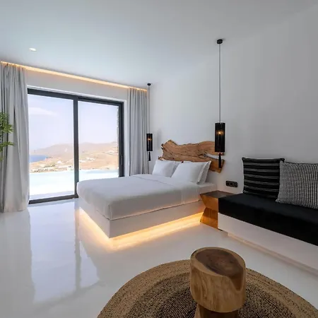 Villa Extraordinary Mykonos Shifu 6 Bedrooms Unique Aegean Sea Views Private Infinity Pool Ftelia Ano Mera