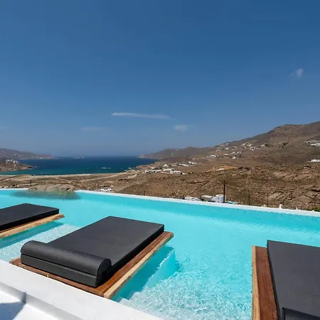 Villa Extraordinary Mykonos Shifu 6 Bedrooms Unique Aegean Sea Views Private Infinity Pool Ftelia