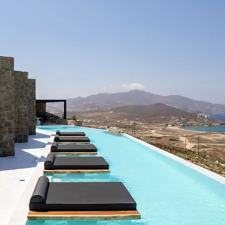 Extraordinary Mykonos Shifu 6 Bedrooms Unique Aegean Sea Views Private Infinity Pool Ftelia Villa *