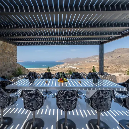 Extraordinary Mykonos Shifu 6 Bedrooms Unique Aegean Sea Views Private Infinity Pool Ftelia