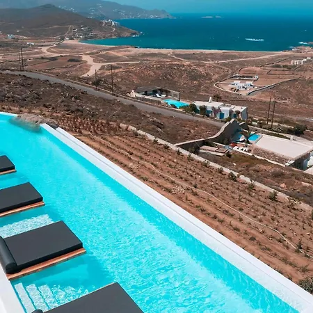 Extraordinary Mykonos Shifu 6 Bedrooms Unique Aegean Sea Views Private Infinity Pool Ftelia Villa *