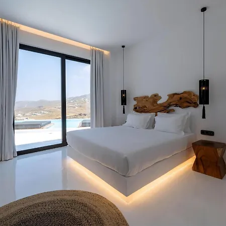 Extraordinary Mykonos Shifu 6 Bedrooms Unique Aegean Sea Views Private Infinity Pool Ftelia Villa