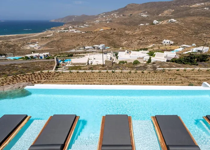 Extraordinary Mykonos Shifu 6 Bedrooms Unique Aegean Sea View Άνω Μερά