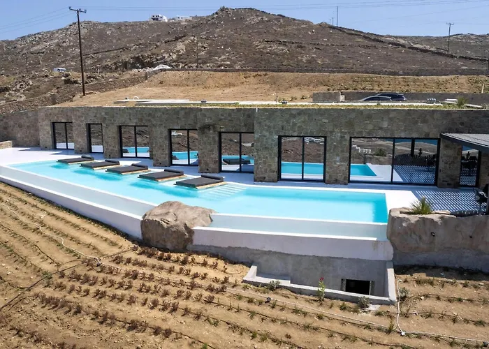 Extraordinary Mykonos Shifu 6 Bedrooms Unique Aegean Sea View Βίλα