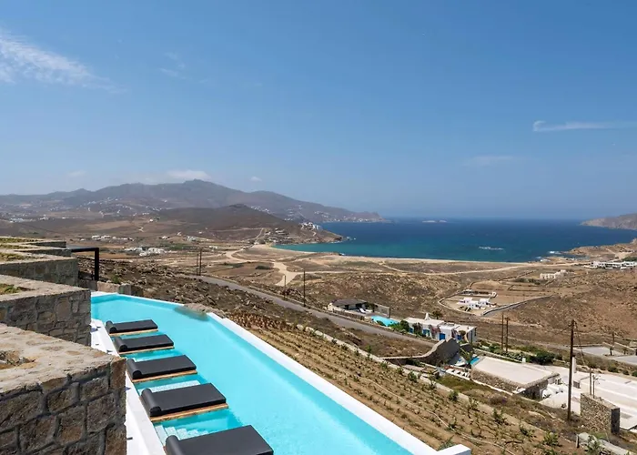 Extraordinary Mykonos Shifu 6 Bedrooms Unique Aegean Sea View Βίλα Άνω Μερά
